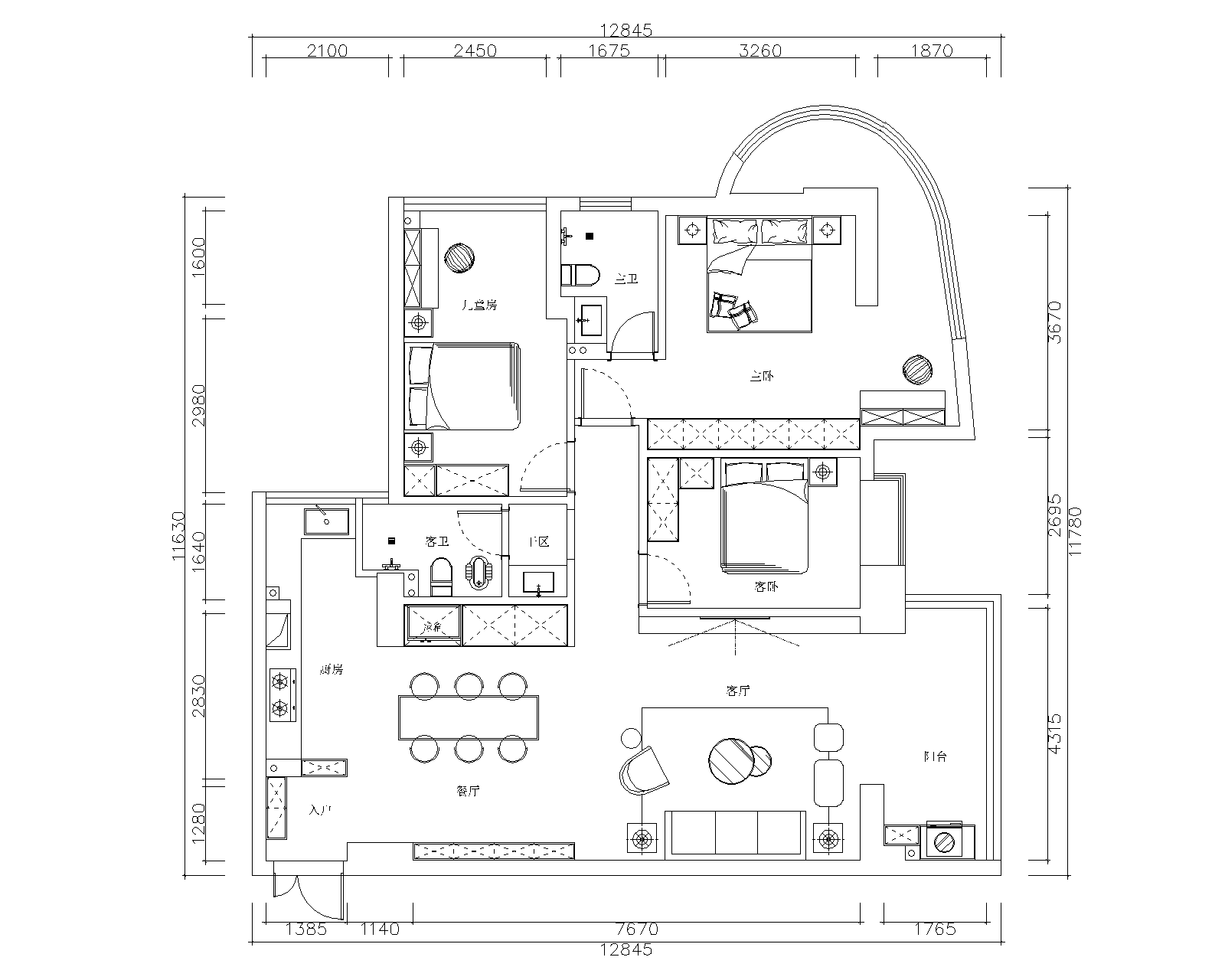 三葉石新作 | 華泰壹品125㎡，簡(jiǎn)約純粹的美